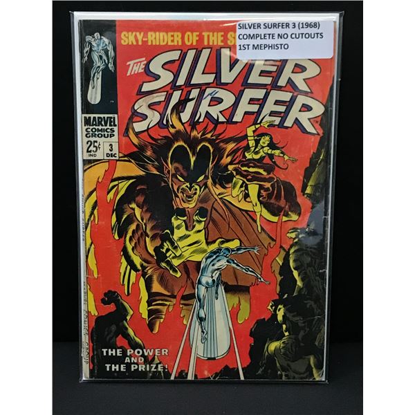 KEY ISSUE THE SILVER SURFER NO.3 (1968) 1ST MEPHISTO - MARVEL COMICS
