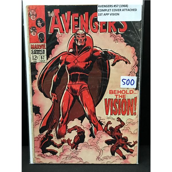 AVENGERS #57 (1968) 1ST VISION - MARVEL COMICS