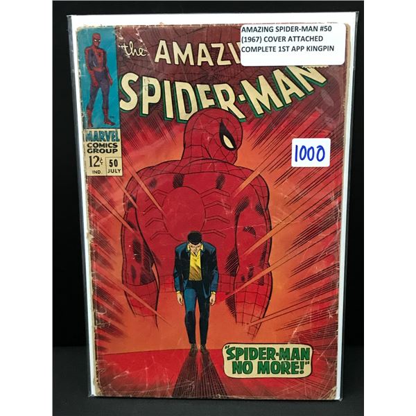 BIG KEY THE AMAZING SPIDERMAN NO.50 (1967) 1ST APP KINGPIN - MARVEL COMICS
