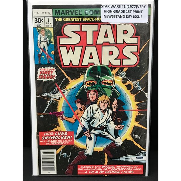 STAR WARS #1  (1977) 1ST PRINT NEWSSTAND EDITION - MARVEL COMICS