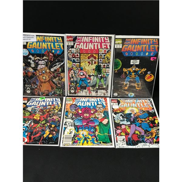 LOT OF 6 INFINITY GAUNTLET COMICS - MARVEL COMICS