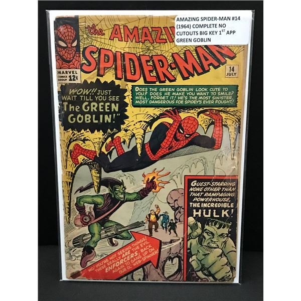 THE AMAZING SPIDERMAN #14 (1964) 1ST APP GREEN GOBLIN - MARVEL COMICS