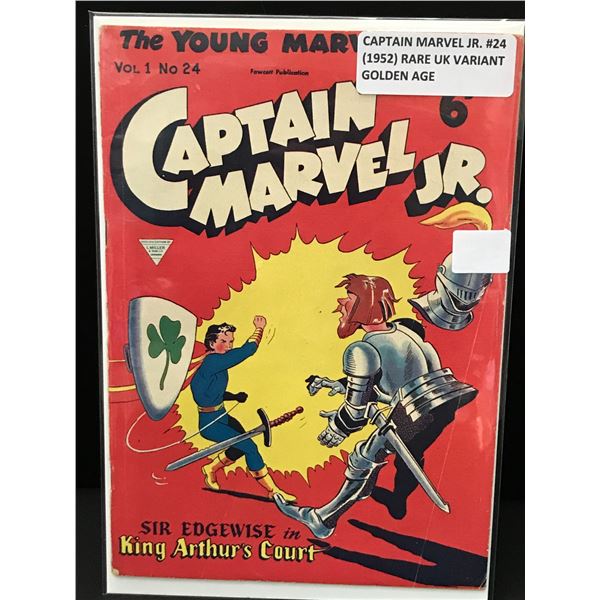 CAPTAIN MARVEL JR #24 (1952) UK VARIANT - A FAWCETT PUBLICATION