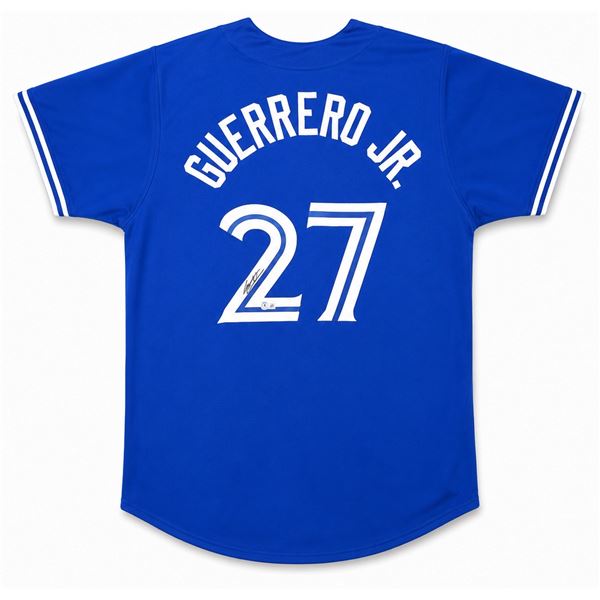 VLADIMIR GUERRERO JR SIGNED TORONTO BASEBALL JERSEY - BECKETT COA