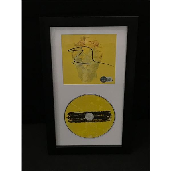 ED SHEERAN SIGNED AND FRAMED CD SLEEVE - BECKETT COA