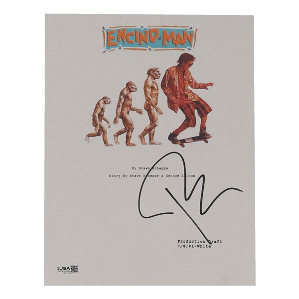 PAULY SHORE SIGNED ENCINO MAN SCRIPT COVER - JSA COA