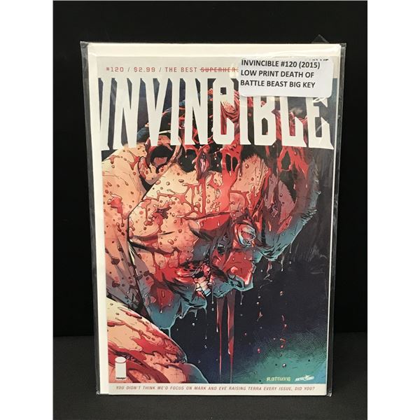 INVINCIBLE #120 (2015) DEATH OF BATTLE BEAST - IMAGE COMICS