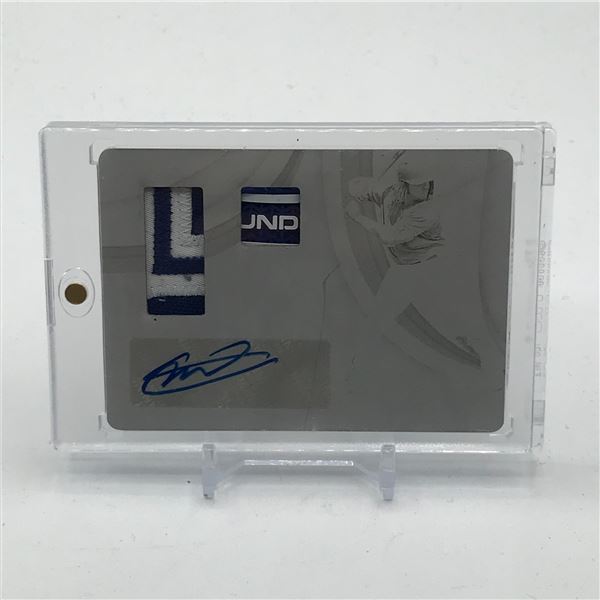 2019 PANINI IMMACULATE COLLECTION VLADIMIR GUERRERO JR SIGNED PATCH ROOKIE PRINTING PLATE 1/1