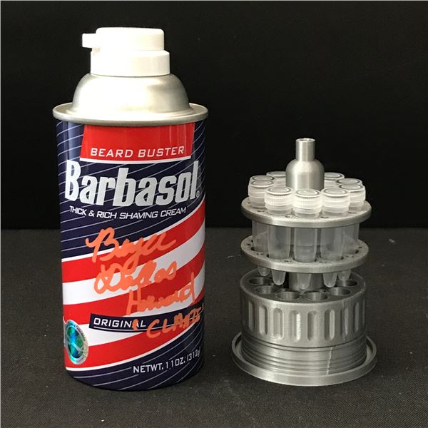 BRYCE DALLAS HOWARD SIGNED JURASSIC PARK BARBASOL CAN - WWOC COA