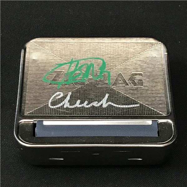 CHEECH AND CHONG SIGNED ROLLING TIN - KB COA