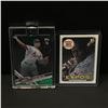 Image 1 : LOT OF 2 BASEBALL TRADING CARDS - INCLUDING 1 SIGNED