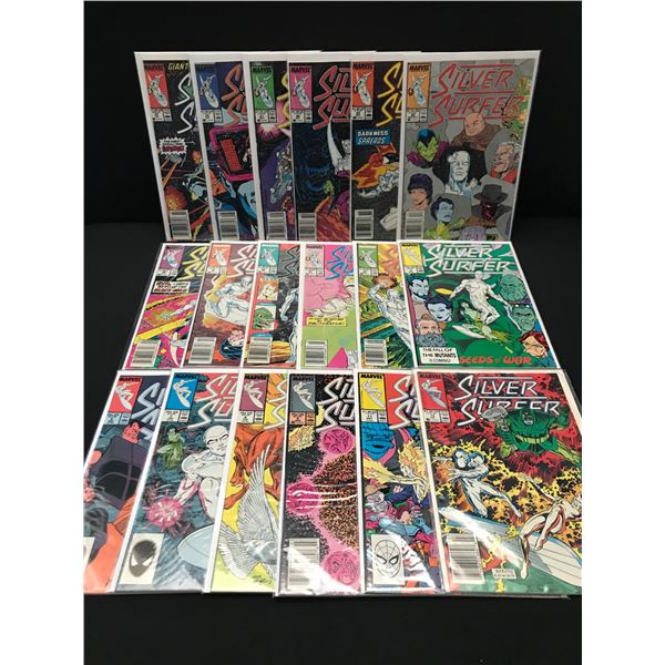 LOT OF 18 SILVER SURFER COMICS - MARVEL COMICS