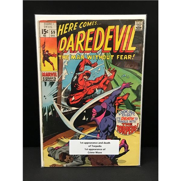 DAREDEVIL #59 1ST APP OF CRIMSON WAVE - MARVEL COMICS