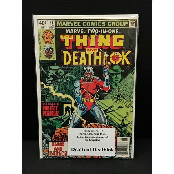 MARVEL TWO IN ONE #54 LOTS OF 1ST APPS - MARVEL COMICS