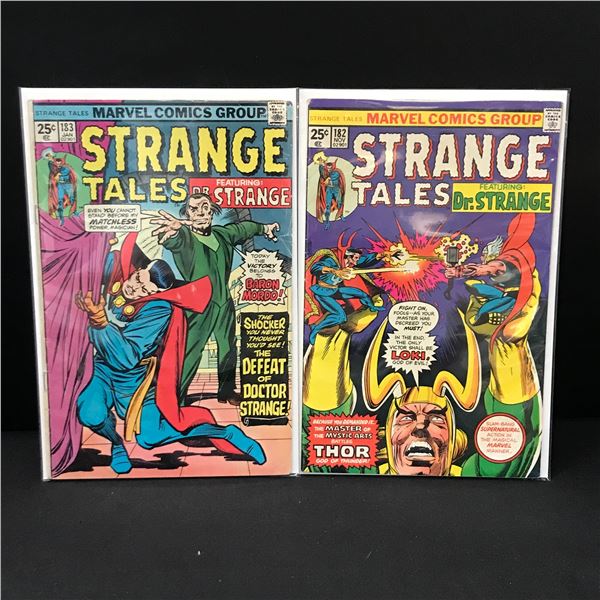 LOT OF 2 STRANGE TALES COMICS #182 - #183 - MARVEL COMICS