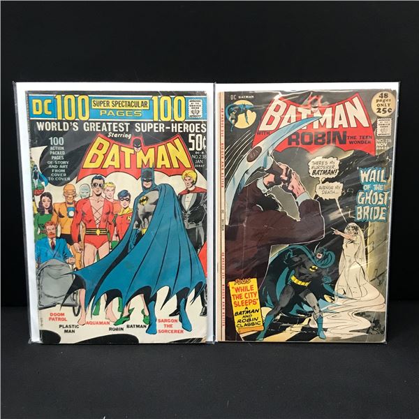 LOT OF 2 BATMAN COMICS - DC COMICS