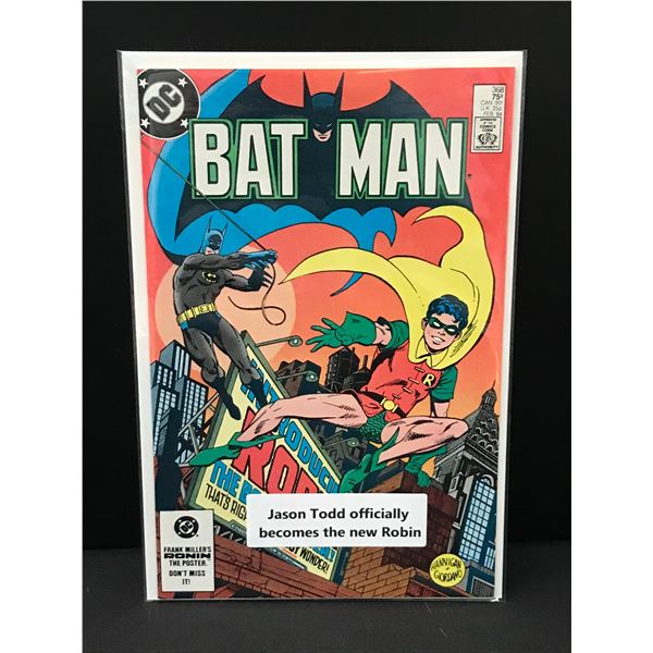 BATMAN #368 JASON TODD OFFICIALLY BECOMES THE NEW ROBIN  - DC COMICS