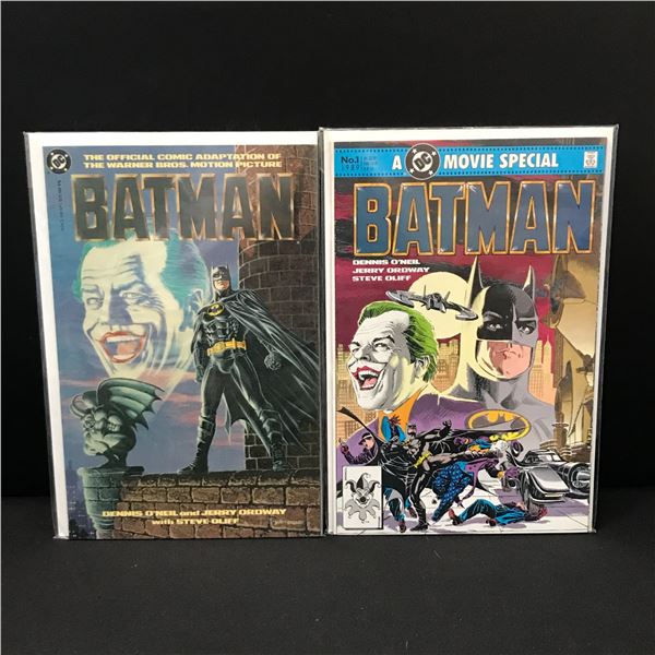 LOT OF 2 BATMAN MOVIE SPECIAL COMICS - DC COMICS