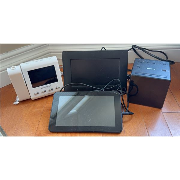 Clocks, Digital Photo Frames, and Proscan Tablet