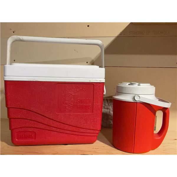 Thermos Jack Link's Snack Foods Cooler and Gott Godfather's Pizza Jug