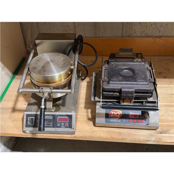 CoBatCo MD10SSE-PG Waffle Maker and DQ Iron Grill 2.0 Sandwich Press