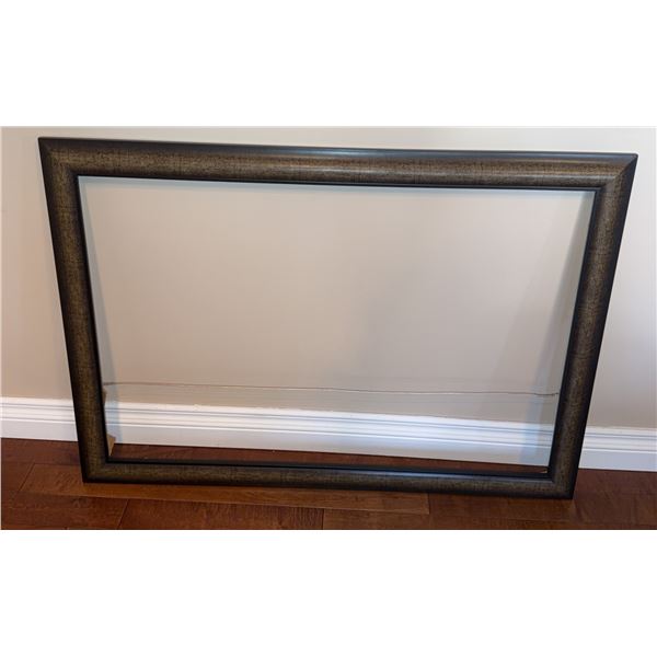Rectangular Wood Picture Frame with Hanging Wire