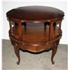 Image 2 : SOLID WOOD ROUND ANTIQUE SIDE TABLE