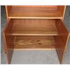 Image 3 : TEAK FINISH BOOKCASE, 4 OPEN SHELVES AND LOWER