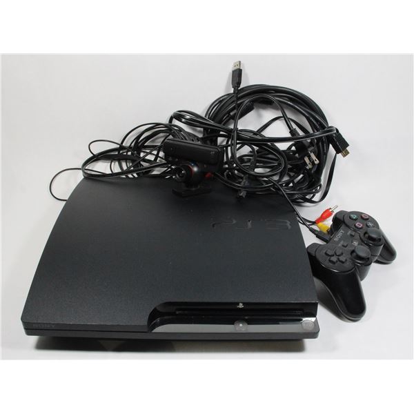 SONY PLAYSTATION 3 WITH CONTROLLER AND