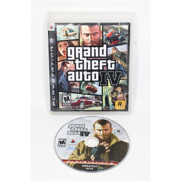 PS3 GRAND THEFT AUTO IV