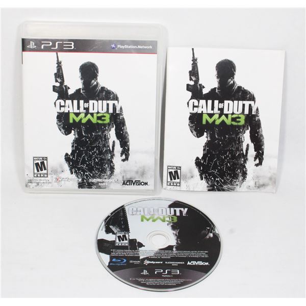 PS3 CALL OF DUTY MW3