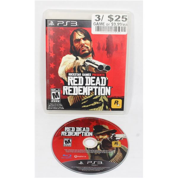 PS3 RED DEAD REDEMPTION