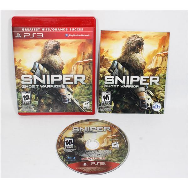 PS3 SNIPER GHOST WARRIOR