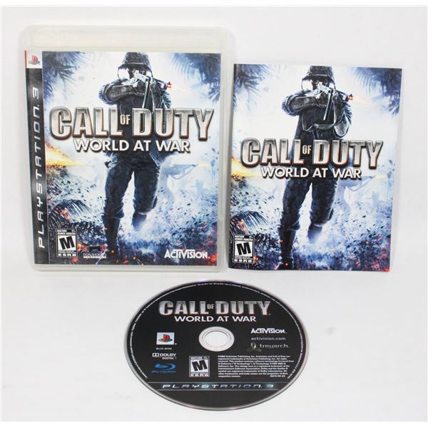 PS3 CALL OF DUTY WORLD AT WAR