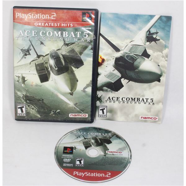 PLAYSTATION 2 ACE COMBAT 5 THE UNSUNG WAR
