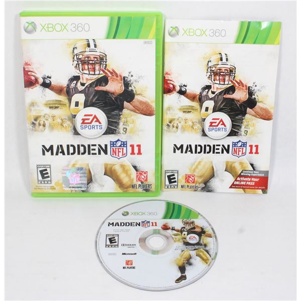 XBOX 360 EA SPORTS MADDEN NFL 11