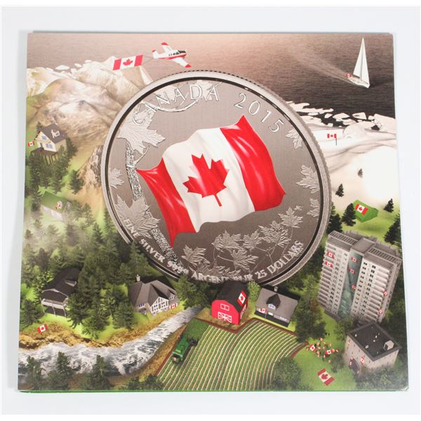 2015 CANADA $25 FOR $25 CANADIAN FLAG (#1)
