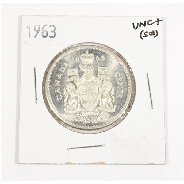 1963 CANADA SILVER HALF DOLLAR .6OZ SILVER