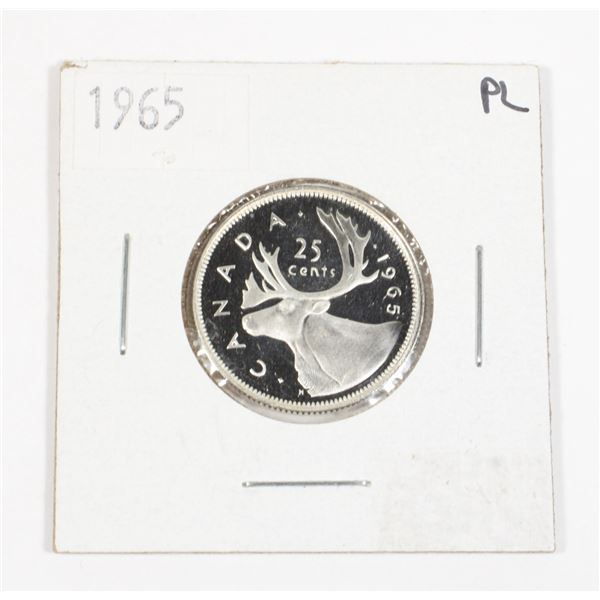 1965 CANADA SILVER .25 CENT SILVER COIN