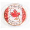 Image 3 : 1 OZ MUSKIE FISHING COLOURED COPPER ROUND IN