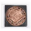 Image 3 : 1 OZ TRUMP FLIGHT COPPER ROUND WITH CARD