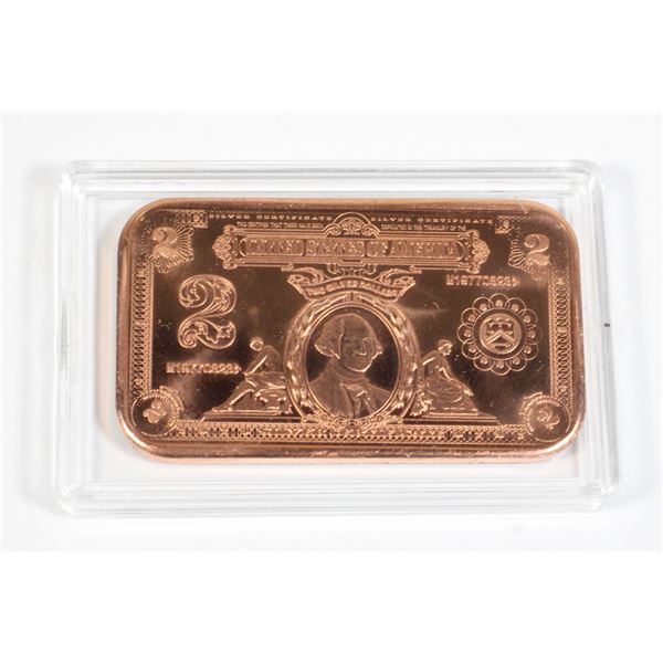 1 OZ COPPER BAR IN CAPSULE