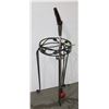 Image 1 : METAL PLANT STAND AND GARDENA HOSE SPRAYER