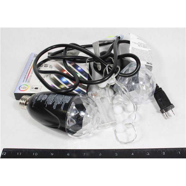 LOT OF MOVING LIGHTS AND LED STRIP
