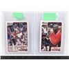 Image 1 : PAIR OF 1998 UPPER DECK NBA JORDAN LARGE CARDS