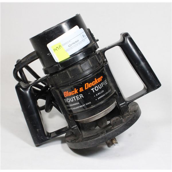 BLACK AND DECKER ROUTER