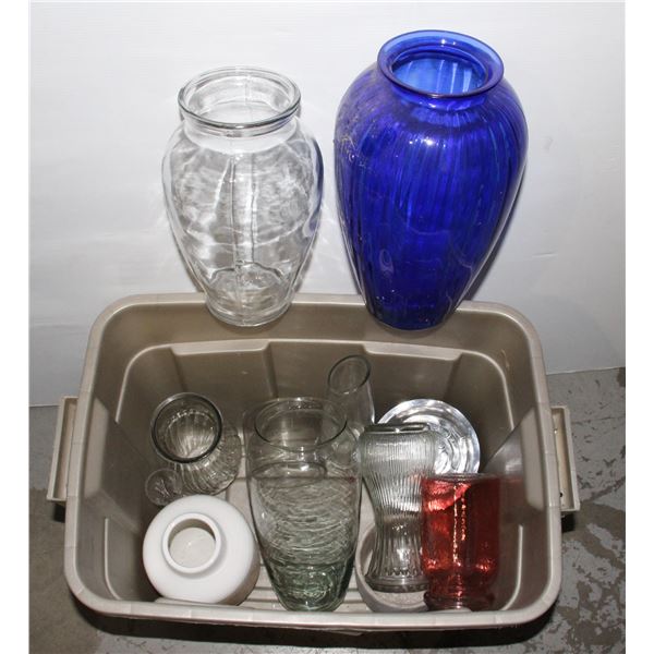 LOT OF ASSORTED VASES