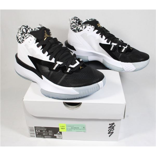 JORDAN ZION 1 BLACK/METALLIC GOLD-WHITE