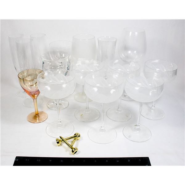 LARGE LOT OF GLASSES