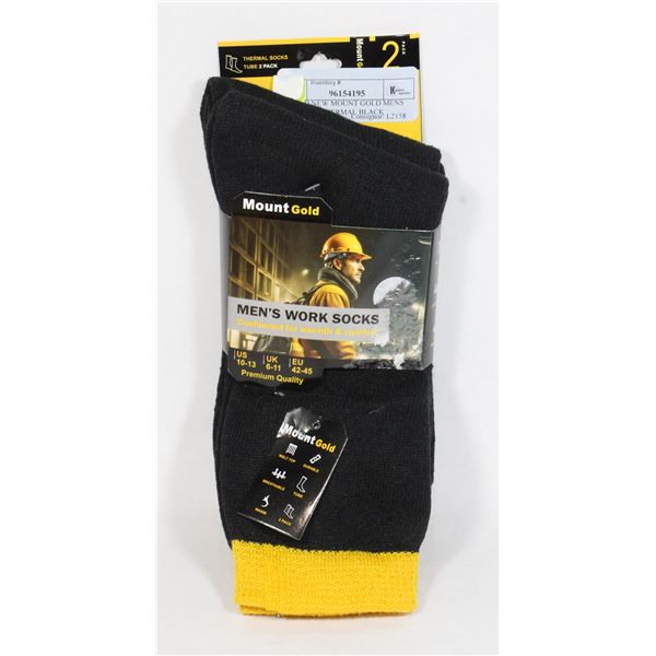 BRAND NEW MOUNT GOLD MENS SIZE 10-13 THERMAL BLACK
